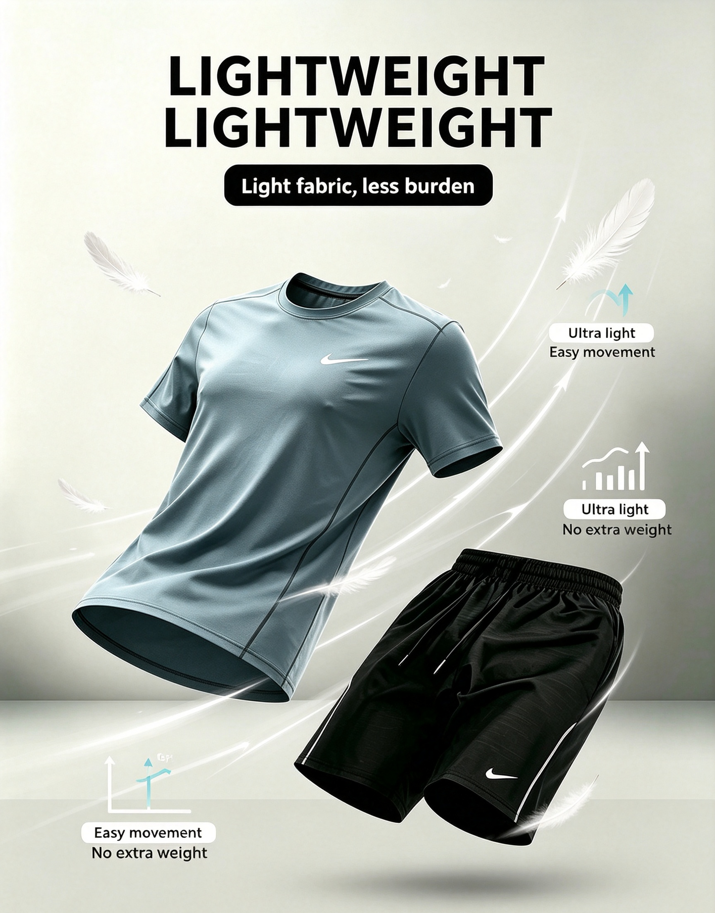 Quick-dry two-piece sportswear set
