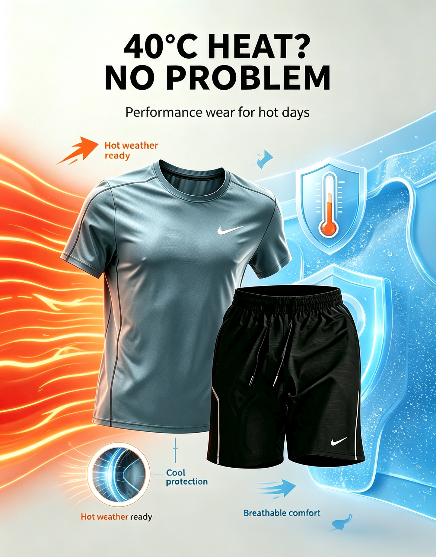 Quick-dry two-piece sportswear set