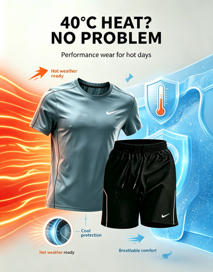 Quick-dry two-piece sportswear set