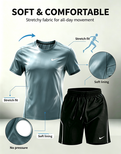 Quick-dry two-piece sportswear set
