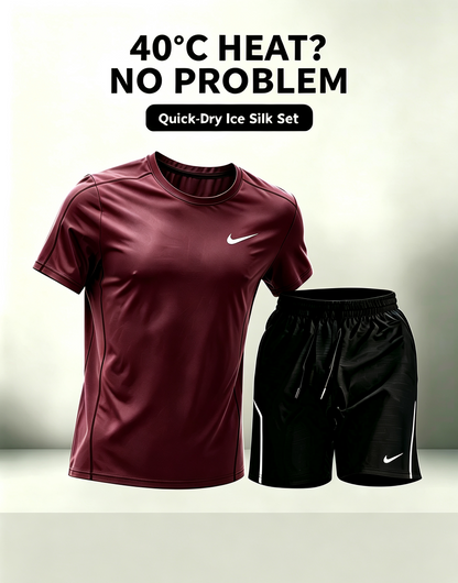 Quick-dry two-piece sportswear set