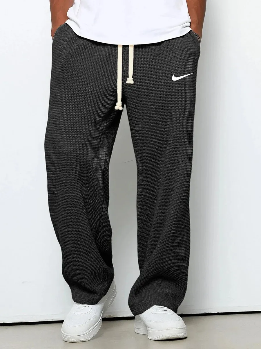 New drawstring stretch casual pants