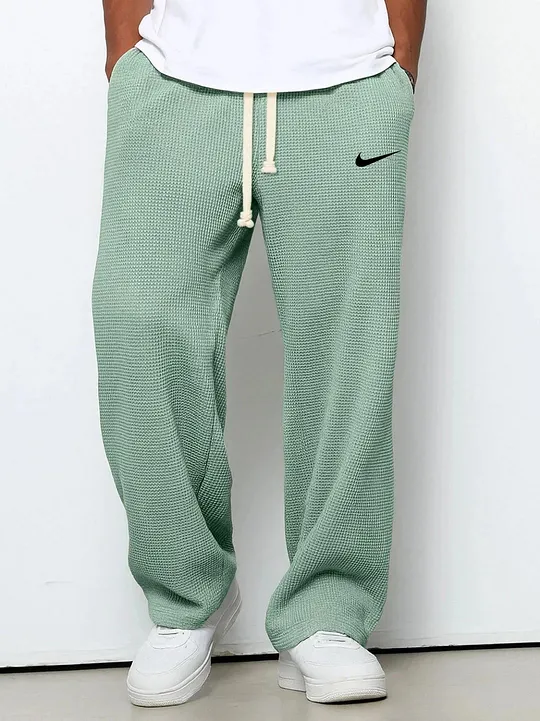 New drawstring stretch casual pants