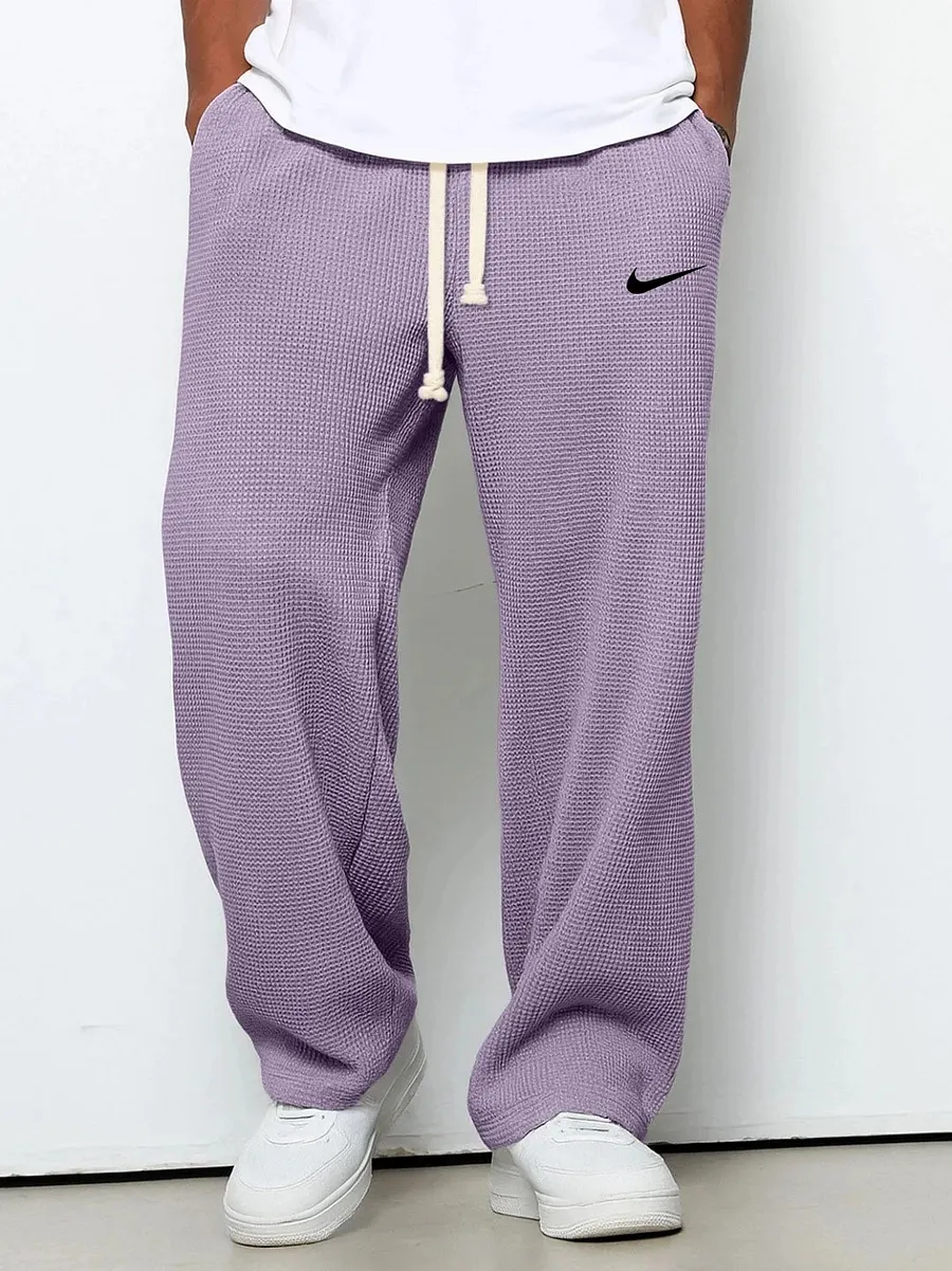 New drawstring stretch casual pants