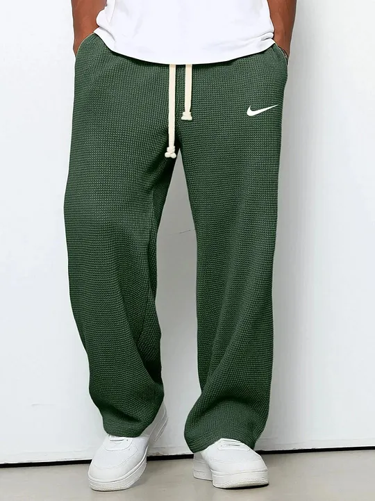 New drawstring stretch casual pants